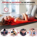 Red Light Therapy Heating Pad Waist Back Shoulder Muscle Pain Relief Relax Infrared Light For Body Device Cushion 850nm