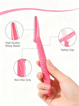 3PCS Women's Eyebrow Razor Stainless Steel