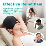 Reusable Migraine Ice Head Wrap Cooling Cap – Gel Cold Therapy Hat for Headache, Sinus Relief & Light Sensitivity