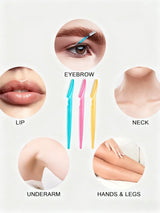 3PCS Women's Eyebrow Razor Stainless Steel