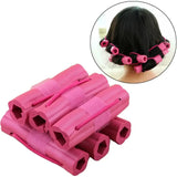 6PCS Self-Adhesive Soft Foam Hair Curlers