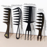 4PCS Wide Tooth Comb Set for Hair & Wigs