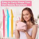 3PCS Women's Eyebrow Razor Stainless Steel