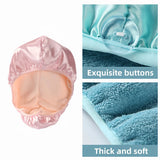 Satin Hair Drying Cap Super Absorbent 2 Colors