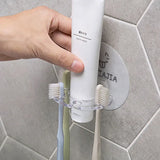 Bathroom Toothbrush Holder Suction Organizer