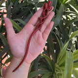 Chinese Retro Peach Wood Carved Hairpin