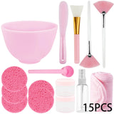 15PCS Facial Skin Care Mask Mixing Tool Set