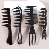 4PCS Wide Tooth Comb Set for Hair & Wigs