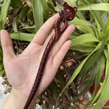 Chinese Retro Peach Wood Carved Hairpin