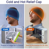 Reusable Migraine Ice Head Wrap Cooling Cap – Gel Cold Therapy Hat for Headache, Sinus Relief & Light Sensitivity