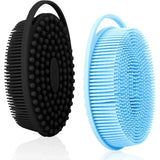 2PCS Silicone Body Scrubber Exfoliating Brush