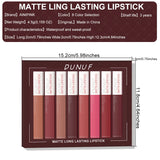 Waterproof Matte Lip Gloss & Lipstick Set