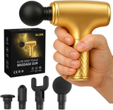 Gold Mini Massage Gun Deep Tissue Percussion
