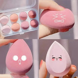 4PCS Color Mixing Beauty Makeup Sponge Set