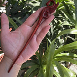 Chinese Retro Peach Wood Carved Hairpin