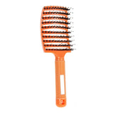 Curved Vented Boar Bristle Hair Brush – 1PC
