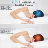 Reusable Migraine Ice Head Wrap Cooling Cap – Gel Cold Therapy Hat for Headache, Sinus Relief & Light Sensitivity
