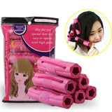 6PCS Self-Adhesive Soft Foam Hair Curlers