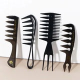 4PCS Wide Tooth Comb Set for Hair & Wigs