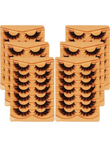 42 Pairs Cat Eye 3D Fluffy False Eyelashes