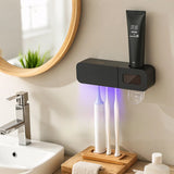 Wall-Mounted Toothpaste Dispenser & Holder