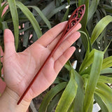 Chinese Retro Peach Wood Carved Hairpin