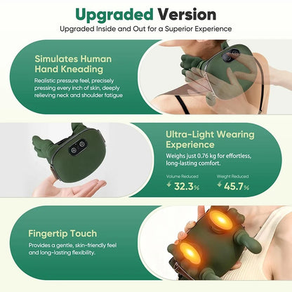 Bionic Finger Full-Body 4D Wireless Massager – Neck, Shoulder, Arms, Abs, Legs & Calves Deep Kneading Therapy